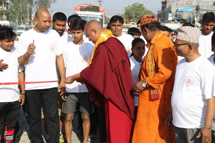 हिन्दू स्वयं संघ रूपन्देही द्वारा संस्कृति रक्षा दौड सम्पन्न 