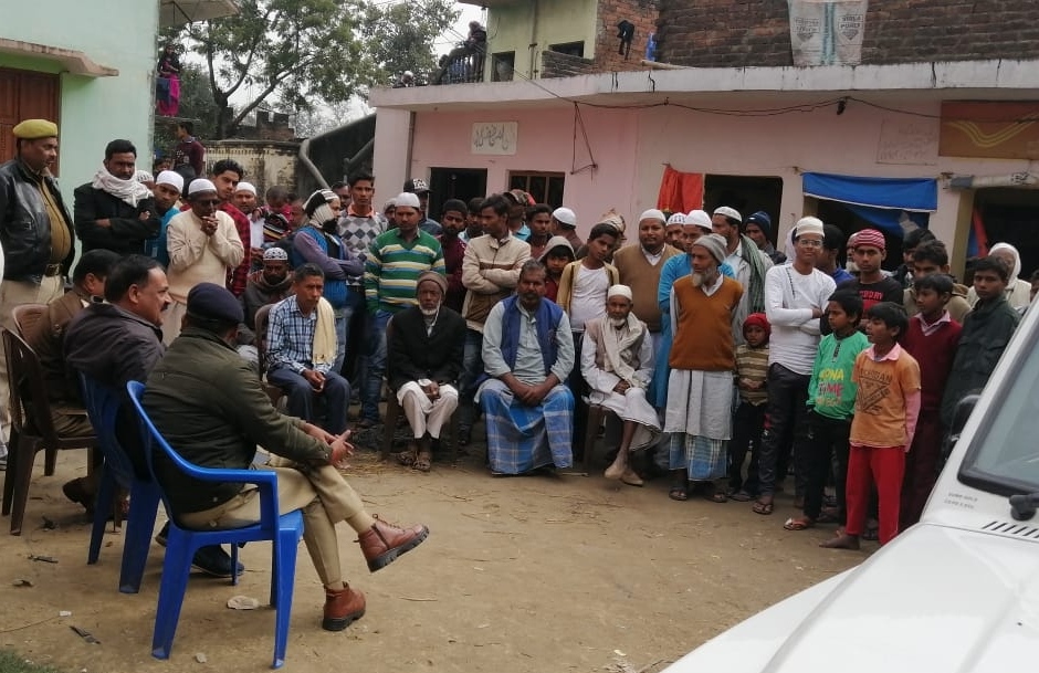 सीओ नौतनवा ने अल्पसंख्यक बाहुल्य क्षेत्र में लगाया चौपाल, सीएए की दी जानकारी