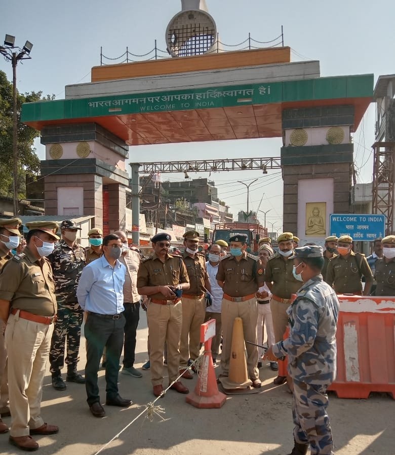 नवागत डीएम पहुंचे सोनौली, बार्डर का लिया जायजा, दिए निर्देश