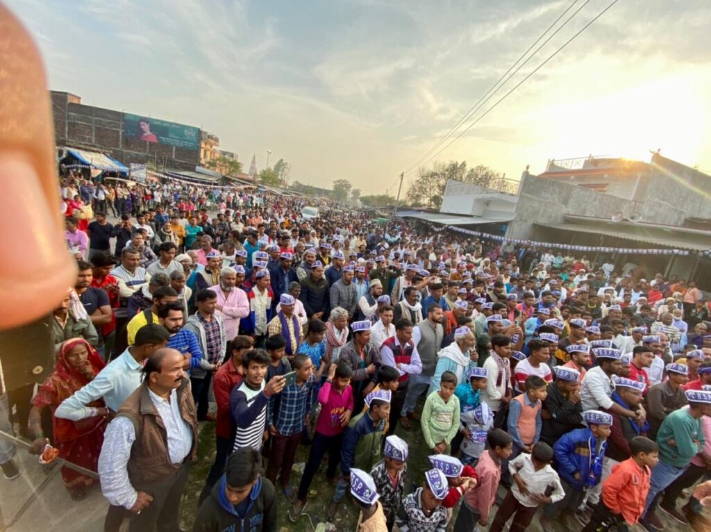 बसपा प्रत्याशी के चुनावी जनसभा में उमड़ा जनसैलाब