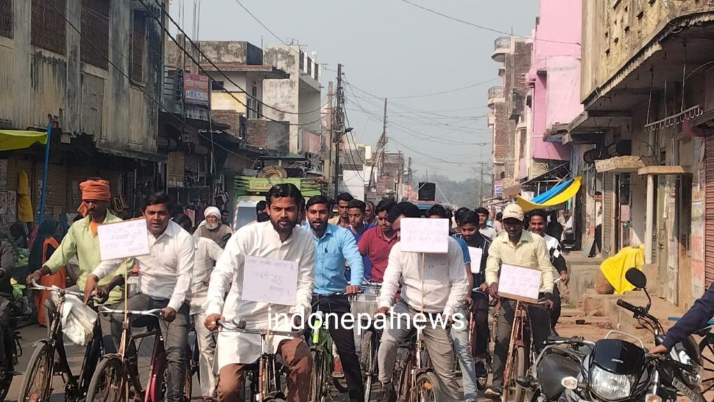 बृजमनगंज: निकाली गई स्वच्छता जागरूकता साइकिल रैली