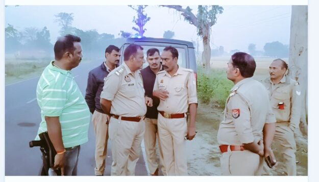 पशु तस्करों व पुलिस के बीच मुठभेड़ में सिपाही व एक बदमाश घायल