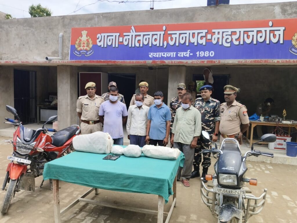 नौतनवां: 2657 एम्पुल नशीले इंजेक्शन के साथ चार गिरफ्तार,दवा कारोबारियों में हड़कंप